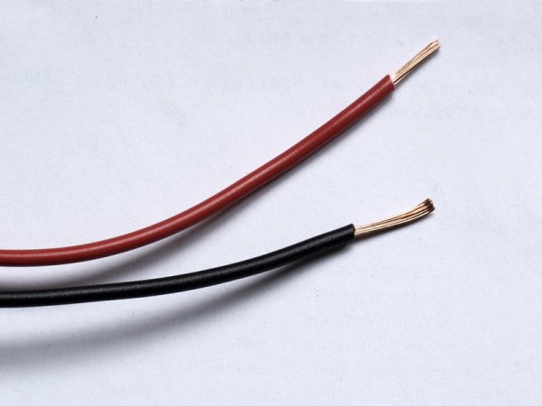 Kabel H07/ V-K 1,5 mm² schwarz & rot jeweils 1m