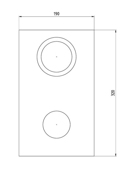 19 mm MDF roh