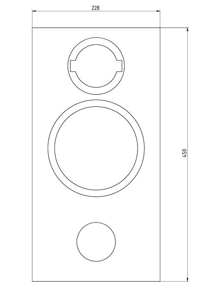 19 mm MDF roh
