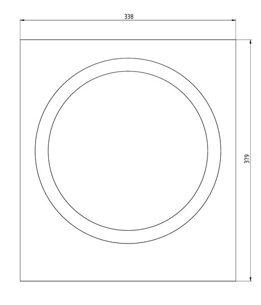 19 mm MDF roh