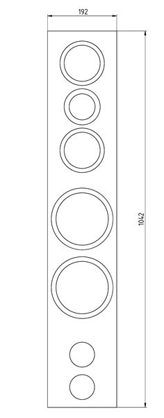 19 mm MDF roh