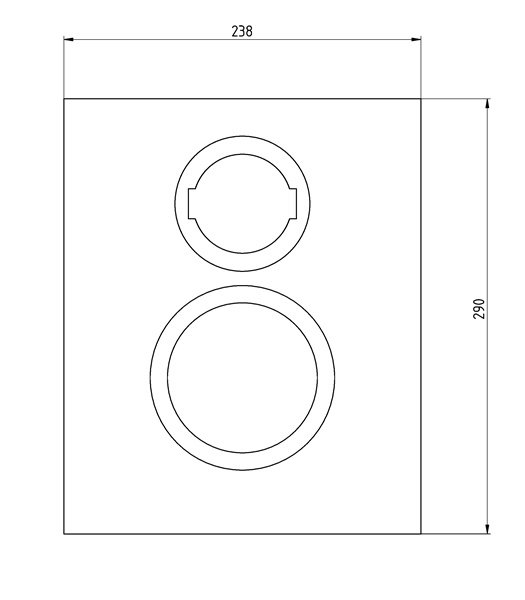 19 mm MDF roh