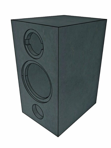 MDF schwarz Vollgehrung